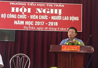 Đ/c Phạm Hồng Thanh - Bí thư Đảng ủy Thị trấn